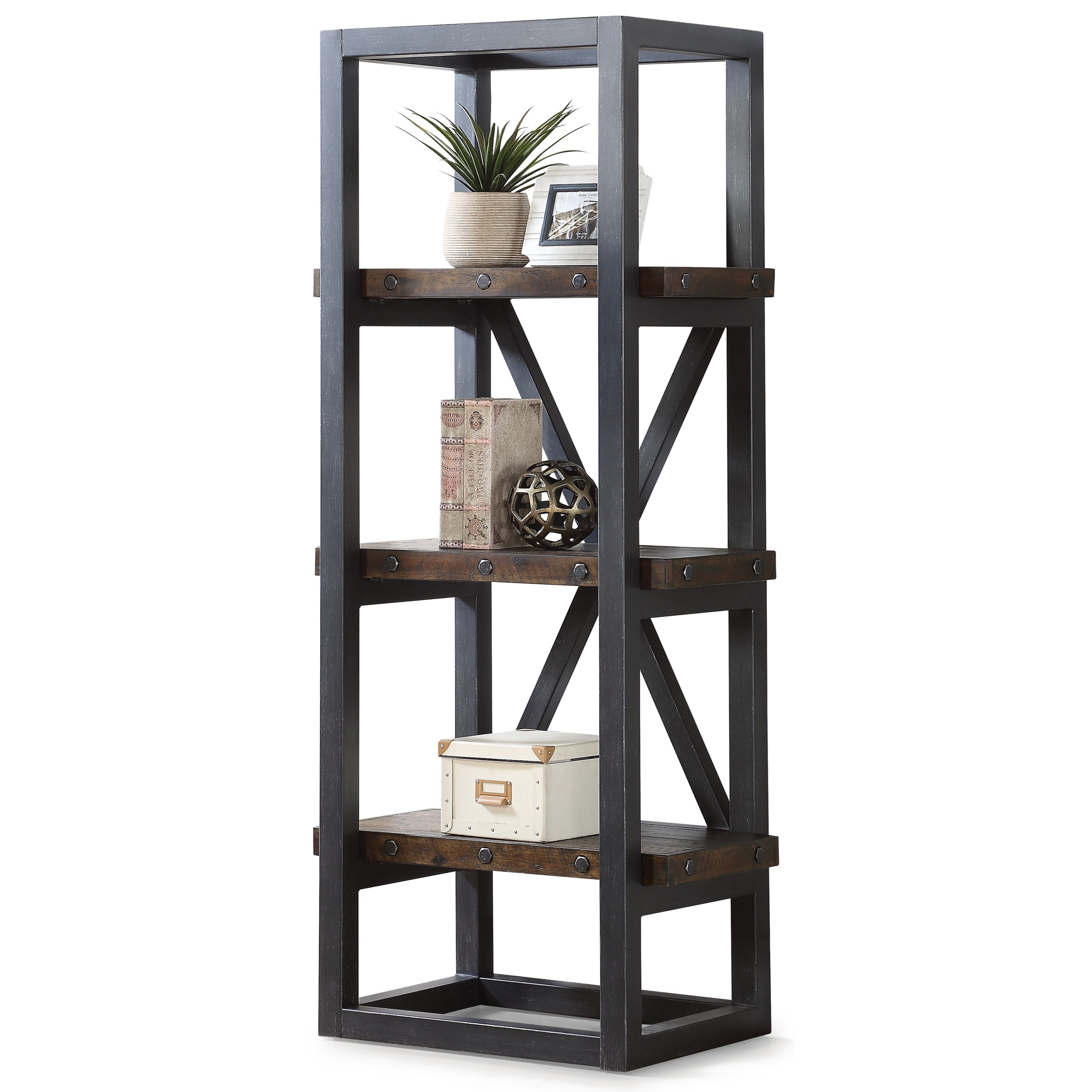 Wynwood, A Flexsteel Company Carpenter Industrial Side Pier/Bookcase